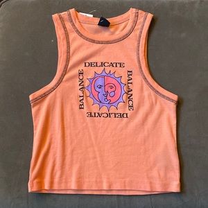 Muscle tank orange